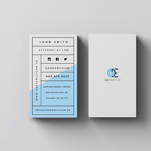 Grid, Modern Business Card Design