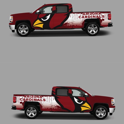 Arizona Cardinals Truck Wrap