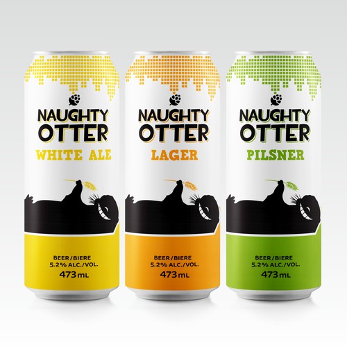 Craft beer can label
