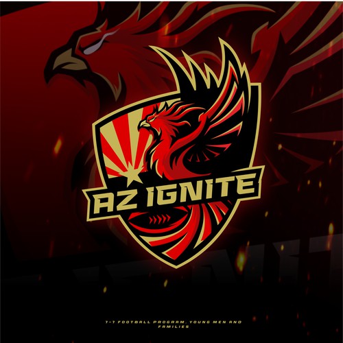 AZ Ignite 7-7 Football Logo