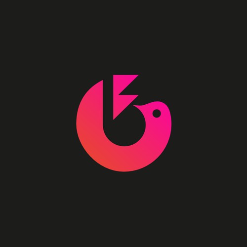 Freedom bird Character logo with B and F letter