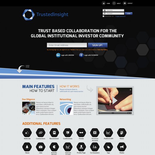 Exciting new homepage design for Trusted Insight!!!