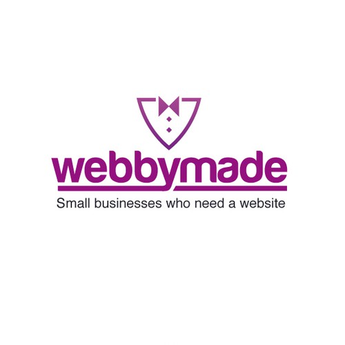 Webbymaid Logo for website building brand
