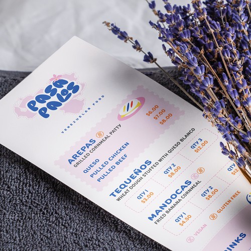 Menu design 