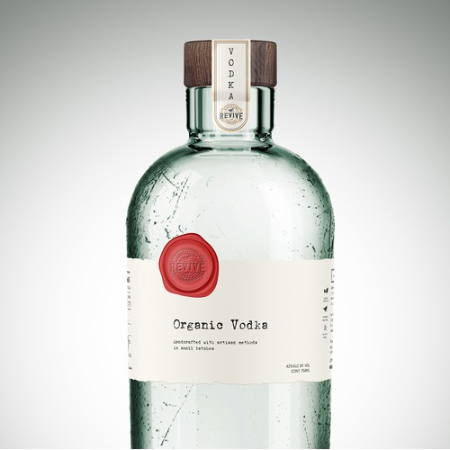 Eco Conscious label for premier vodka