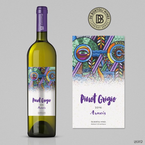 Wine label design