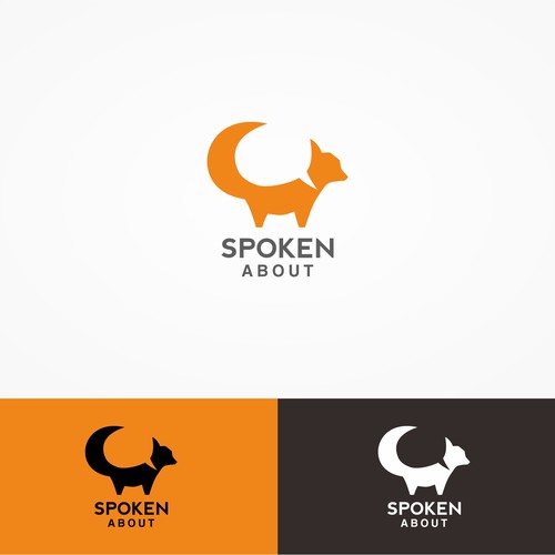 Negative space concept for SPOKEN ABOUT