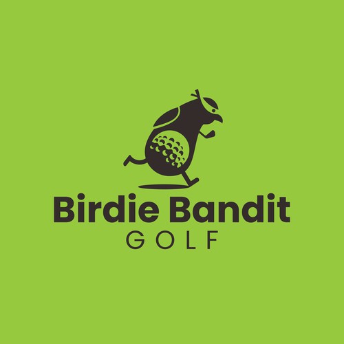 bandit bird and golf logo