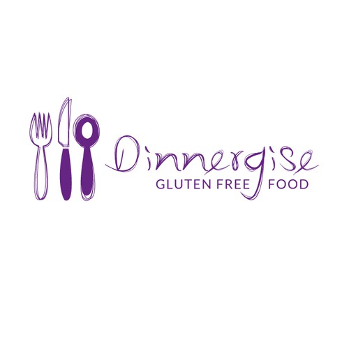 Logo concept for a gluten free delivery food bussines