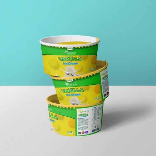 Sunfresh Ice Cream Tub Design