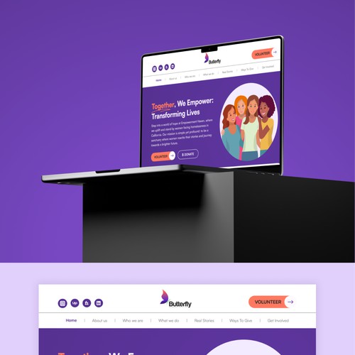 Women shelter website design