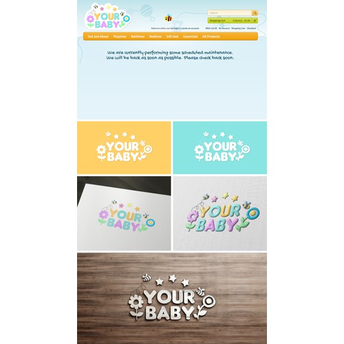 Create a logo for a baby related ecommerce website