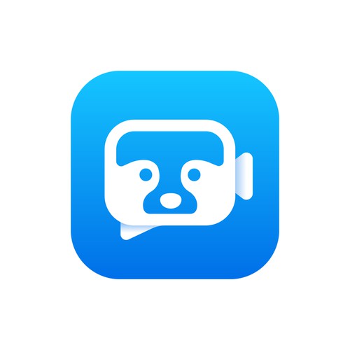 Racoon chat app icon
