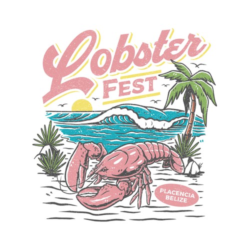 lobster design vintage