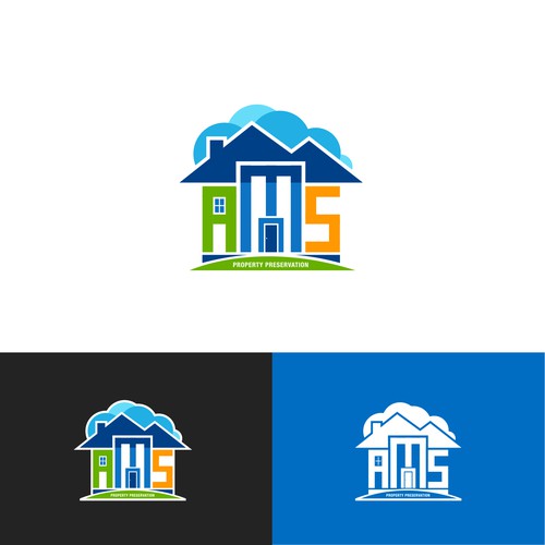 Logo concept for AMS Property Preservation