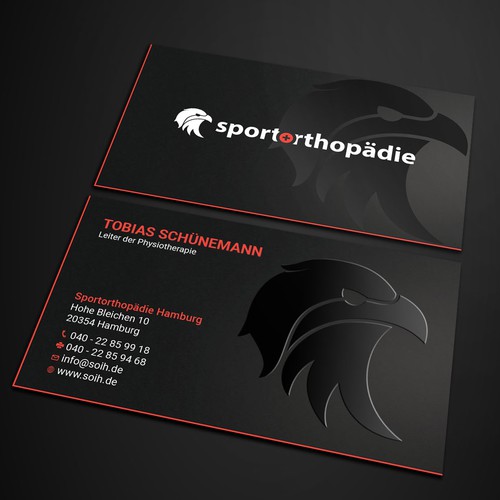 Business card design.