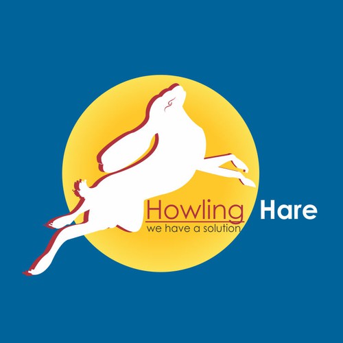 Create an engaging logo of a crazed/evil hare for Howling Hare web solutions.