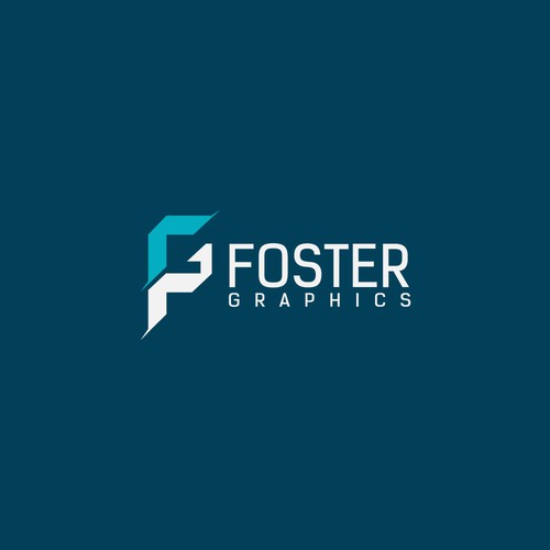 Foster Graphics, lettermark logo design
