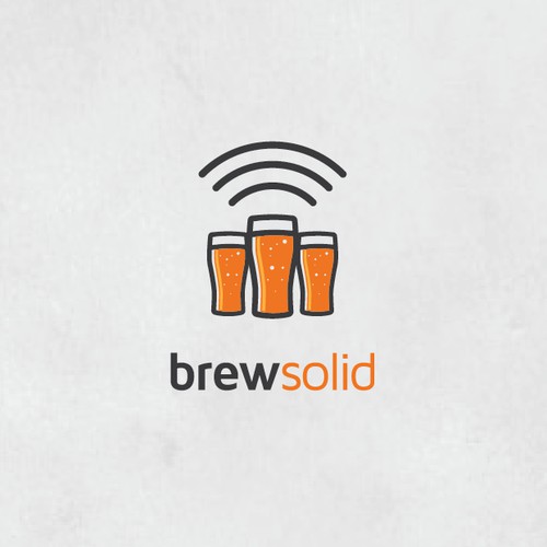Technology + Beer = Awesome! BrewSolid needs a logo.