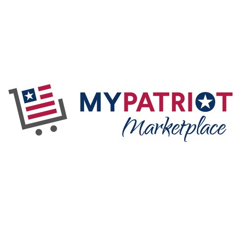 Clever logo for MyPatriot Marketplace