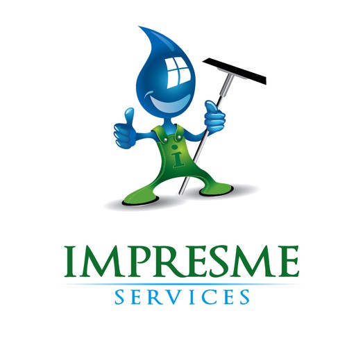 Impress us with a professional design for our window cleaning company Impresme Services