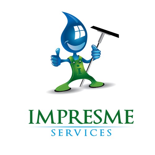 Impress us with a professional design for our window cleaning company Impresme Services