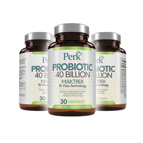Label design for probiotic supplement