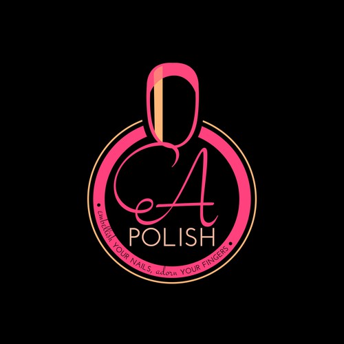 Create a  capturing re-branding logo for a nail polish and ring company! 