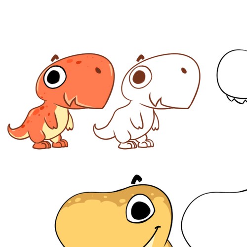 cute T-REX icon/mascot