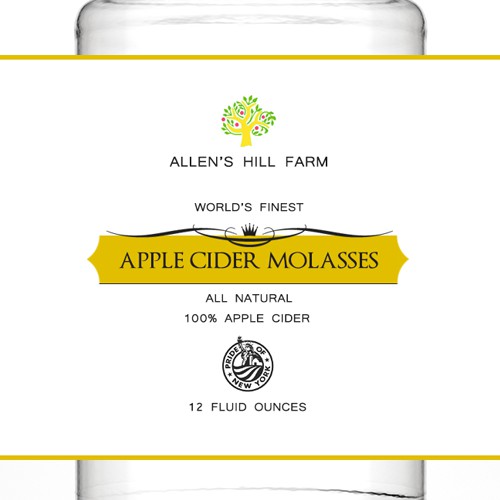 Apple Cider Molasses label
