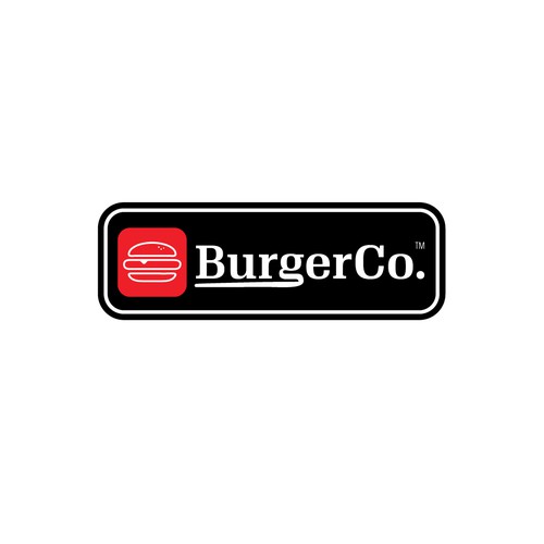 Logo for burger shop.