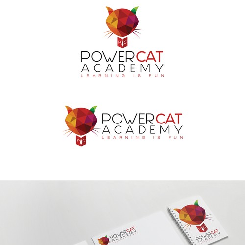 logo cocept of cat acedemy