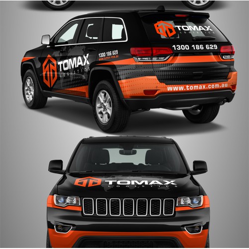 Tomax Logistics wrap design