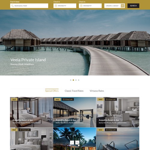 Classic Travel Website Design