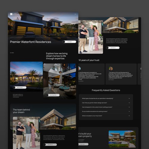 CM Land Development Squarespace Website