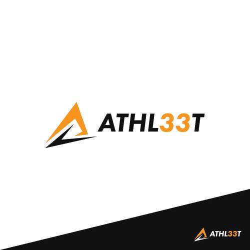 Winner logo for Athl33t logo design contest.