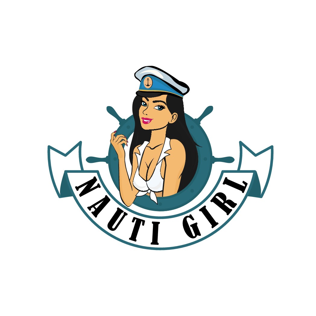 A sexy classy logo for our new boat the "Nauti Girl"