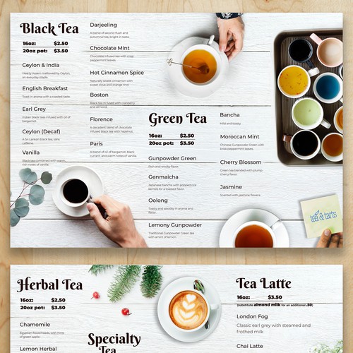 Restaurant menu design