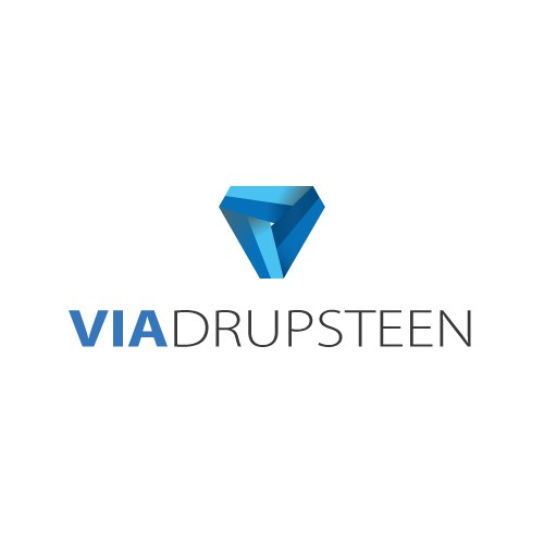 Create a multi functional logo/business card for VIA Drupsteen