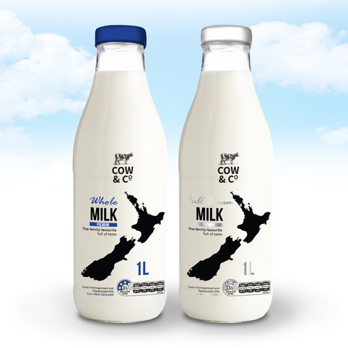 Milk label concept