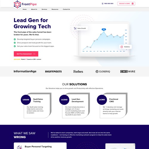 Lead Generation Landing page Design 