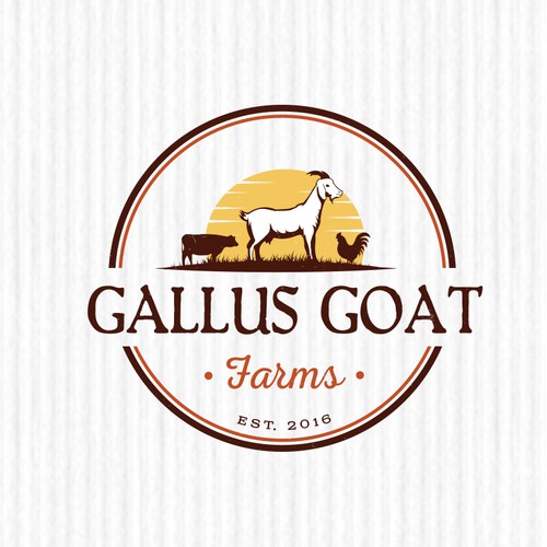 Logo design concept for "Gallus Goat Farms"