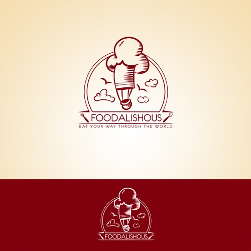 Logo for food blog. Friendly and fresh design