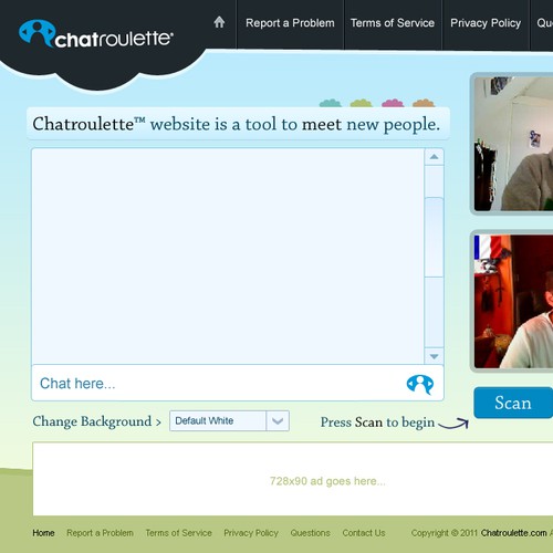 New website design wanted for Chatroulette