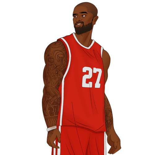 Character illustration for the book cover