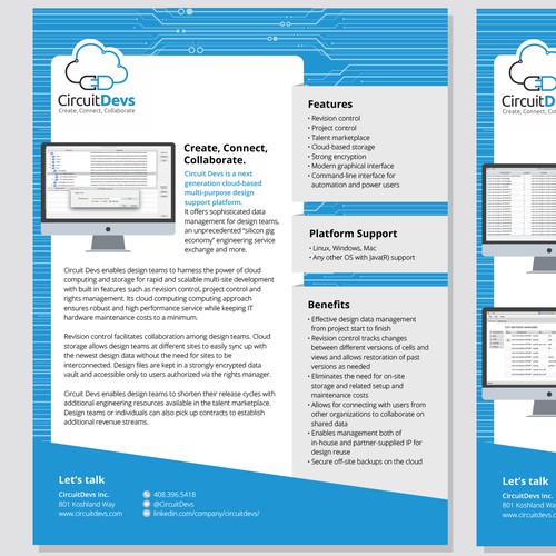 Software Product Flyer