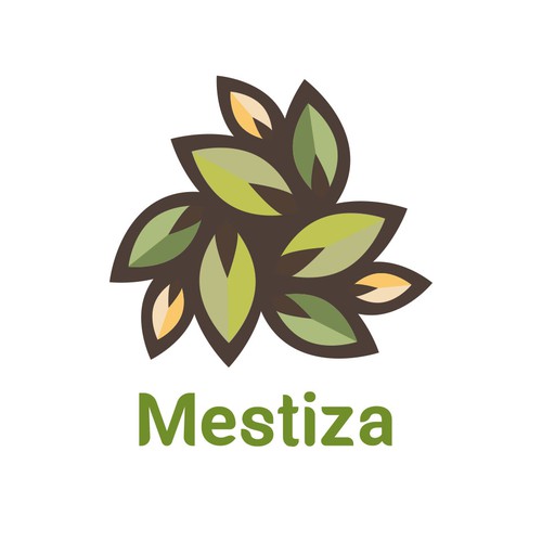 Flat logo for tea company.