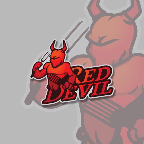 character and logo design proposal for Red Devil grill