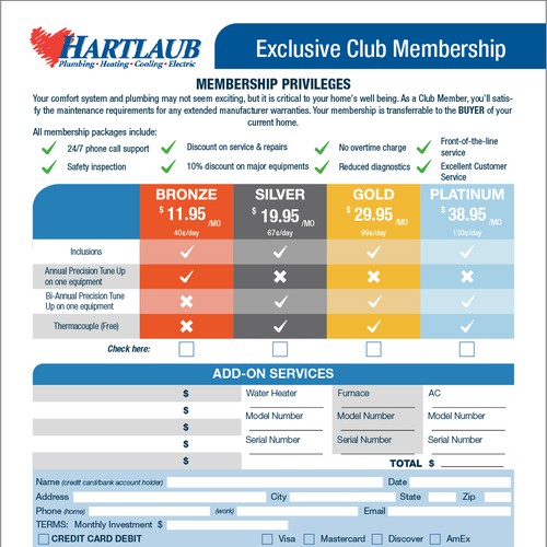 Awesome membership form