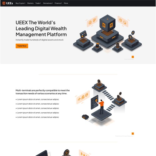 Digital Wealth Management Isometric